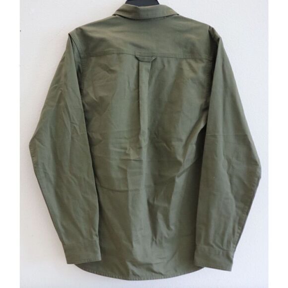 Nike SB DQ6287 Unisex Sz XS Olive Green Woven Skate L/S Button-Up Shirt - Picture 4 of 9